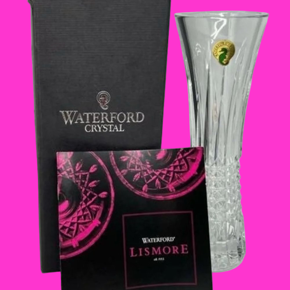 NWT Waterford Crystal Lismore Diamond Bud Vase